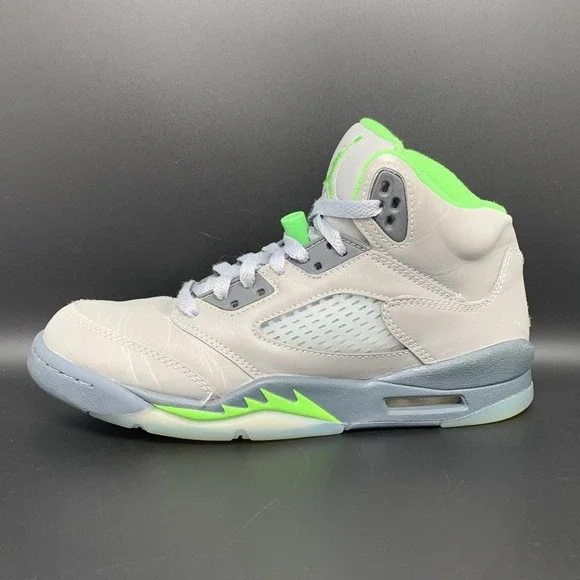 Jordan 5 Retro Green Bean Basketball Shoes DQ3734-003 Youth Sz 6 Women's Sz 7.5 - Picture 7 of 10